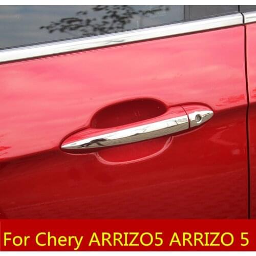 Car shape outside door handle cover door bowl frame trim sticker door bowl car Accessories For Chery ARRIZO5 ARRIZO 5