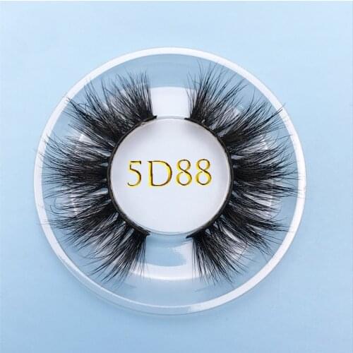MIKIW 5D88 Custom box 15MM long natural false eyelash100% Cruelty free Handmade Crisscross 5D Mink lashes Extention Multi-layer