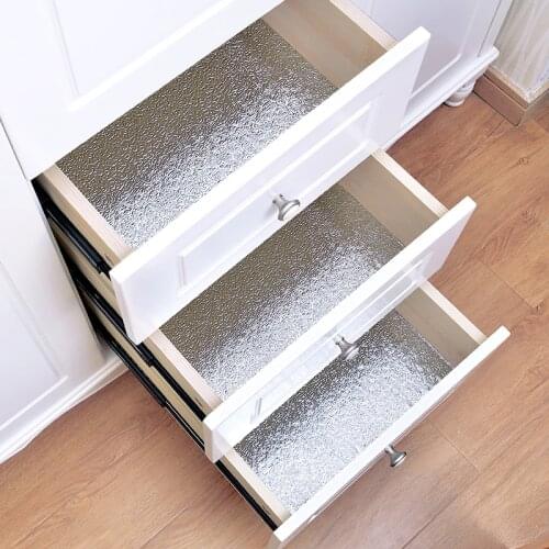 Non Slip Drawer Liner Self Adhesive Cabinet Mat Mildew Proof Shelf Liner Contact Paper Papel De Cocina Home Organization DK50DL