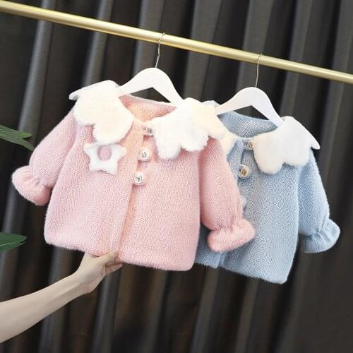 Toddler girl fall clothes 2020 kids jackets for girls baby girl jacket furry baby clothes fashion cotton jacket children clothes