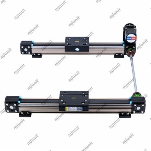 Mjunit synchronous belt drive mute module linear guide rail actuator for intelligent exhibition hall, interactive slide rail TV