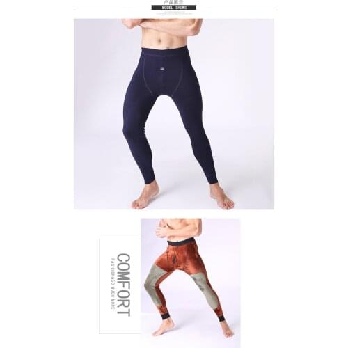 Clothes Men Keep Warm Mens Leggings Thermo Underwear Thick Fleece Thermal Winter
