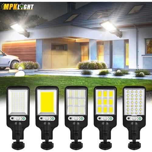 Outdoors Solar Powered Wall Remote Control Street Light Solar Lamps Dark Sensation Porch Street Garage Garden 3 Modes Motion