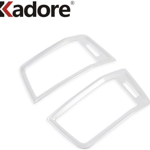 Car interior Air Vent Outlet Cover Trim For Skoda Kodiaq 2016 2017 2018 ABS Matte Side Dashboard AC Frame Trims Sticker