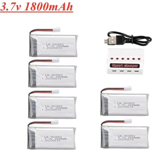 3.7v 1800mAh lipo Battery Charger for KY601S SYMA X5 X5S X5C X5SC X5SH X5SW M18 H5P RC Quadcopter Parts 3.7V Drone battery