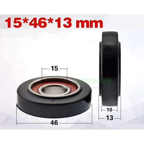 1pcs 15*46*13mm 6002 bearing pulley for 161 electric lock elevator accessories, Hitachi Mitsubishi elevator door ball wheel