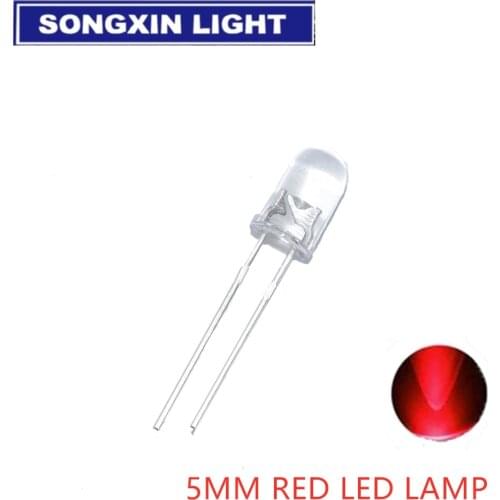 100pcs 5mm LED Diode 5 mm Assorted Kit Red DIY Light Emitting Diode