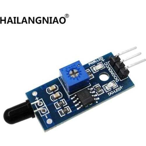 100PCS/Lot IR Flame Sensor Module Detector Smartsense For Temperature Detecting Suitable 3PIN