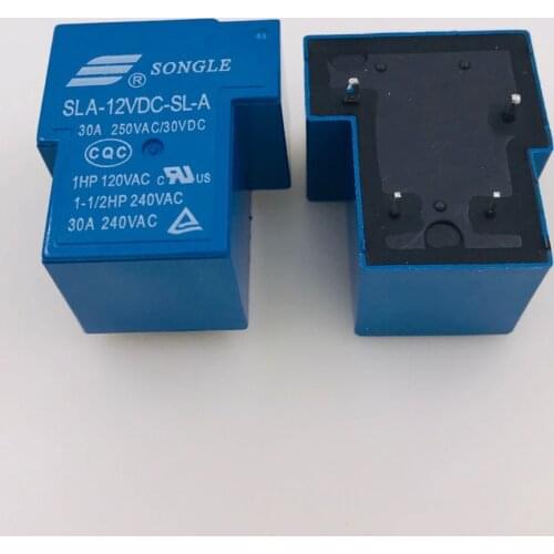 5 Pcs 30A 4 Pin Power Relay SLA-12VDC-SL-A 12V DC PCB Type High quality