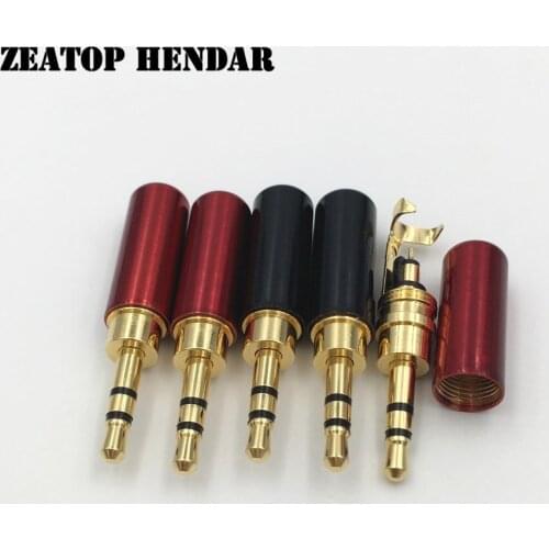 8Pcs Copper Mini 2.5mm 3 Pole Stereo with Clip Male Plug 2.5 Audio Speaker Jack for Headphone DIY Repairing Connector