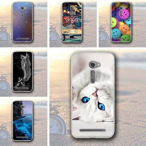 CEOTNG For Case Asus Zenfone 2 ZE500CL 5.0'' Silicone Back Cover Painted Soft Capa For Asus Zenfone 2 ZE500CL Z00D Phone Cases