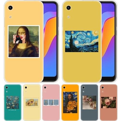 Great art aesthetic van Gogh Mona Lisa painting David Case for Huawei Honor 9X 8A 7A 20 Pro 7X 8X 7S 8S 8 9 10 Lite View 20 20i