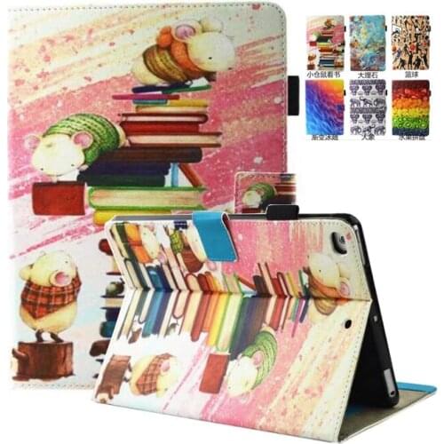 PU Leather Cute Printing Folio Book Magnet Stand Cover For Apple iPad Mini 1 2 3 Case Soft TPU Back Cover For iPAD Mini 3 Cases