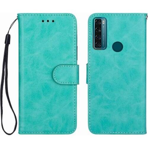 For TCL 20 SE 20SE 6.82" 2021 Wallet Case High Quality Flip Leather Protective Phone Support Cover