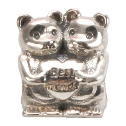 S925 Sterling Silver Best Friend Beads DIY Bracelet Bear Charm S925 Sterling Silver Best Friend Beads DIY Bracelet Bear Charm