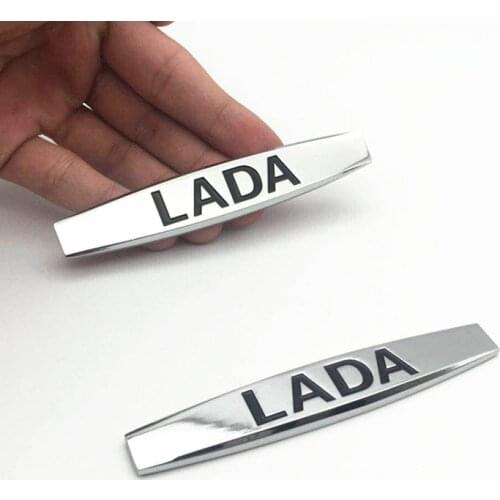 2pcs For LADA Logo Car Fender Sticker Emblem Badge Car Styling For Lada Kalina Priora Niva Granta Largus Samara Vesta Xray 2107
