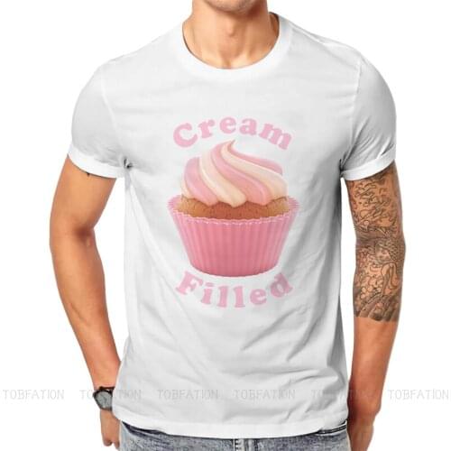 Cupcake Cream Filled Variant O Neck TShirt 2 Broke Girl Comedy Pure Cotton Classic T Shirt Mans Tops Individuality Oversized