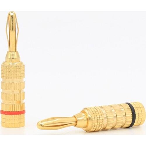 Speaker Terminal VB422G 24K Gold plated Speaker Cable Banana Plug Banana adapter for Speaker cable