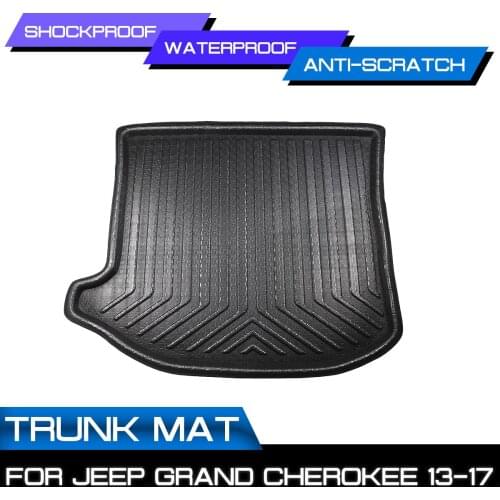 Car Rear Trunk Boot Mat Waterproof Floor Mats Carpet Anti Mud Tray Cargo Liner For Jeep Grand Cherokee 2013 2014 2015 2016 2017