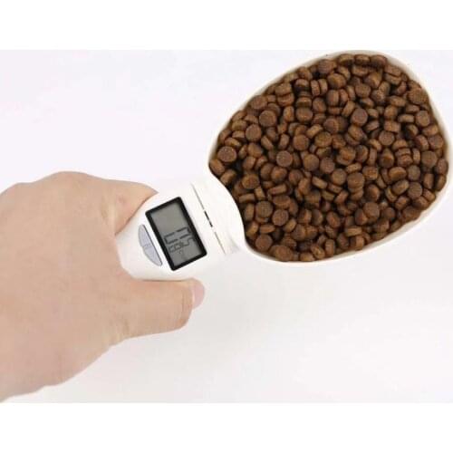 Weighing Measure Spoon Dog Food Scale Cat Feeding General Electronic Bowl Spoon LCD Display Measuring Meter Pet Supplies