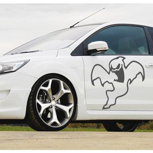 Cartoon Ghost Auto Stickers On The Car Hood Tailgate Side Window Decal Car Sticker Decoration Sweet Auto Sticker Decal Decorate