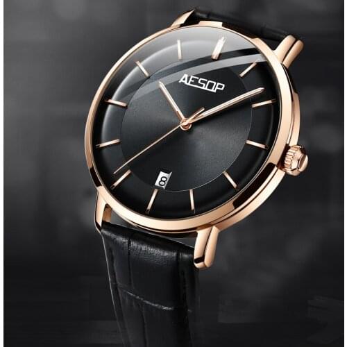 Aesop Mens Watch Top Luxury Brand Watch Mens Casual Simple Automatic Men Watch Date Waterproof Mechanical Watch Reloj Hombre