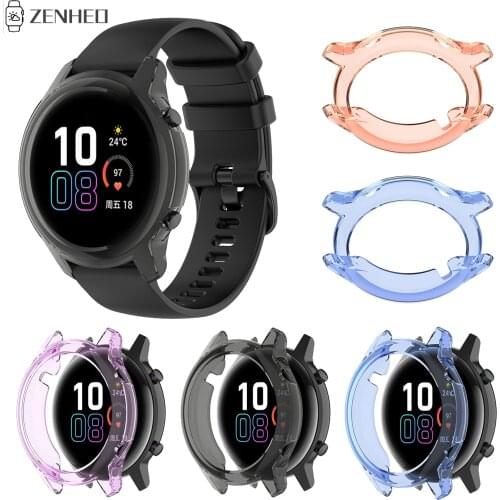 Soft Ultra-Slim Clear TPU Protector Case Cover For Huawei Honor Magic Watch 2 46mm 42mm Smart Watch Protective Shell