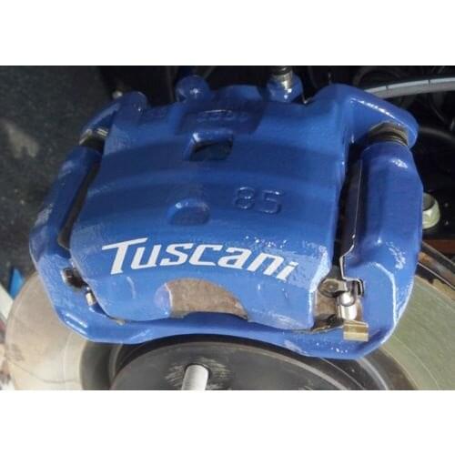 For 6xHyundai Tuscani Brake Caliper Decals Stickers Tiburon Coupe - ALL OPTIONS