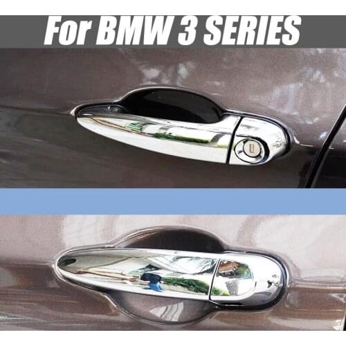 Car Exterior Door Handle Trim Cover Car Styling Auto Accessories Silver Door Handle Cover Trim For BMW Series 2016