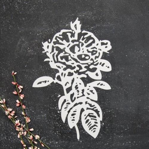 Rose Wall Decal Beautiful Flowers Wall Stickers For Bedroom Living Room Wall Window Mirror Decoration Removable Art Decals ZA734