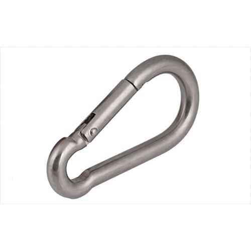 Stainless Steel Rock Climbing Safety Buckle Quick Hanging Mountaineering Buckle Quick/Slow Falling Safety Spring Buckle 2PCS