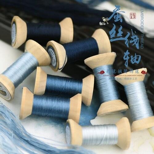 New Item Chinese 100% Silk Embroidery Thread Yarn embroidery floss for Sewing Article Wooden packing