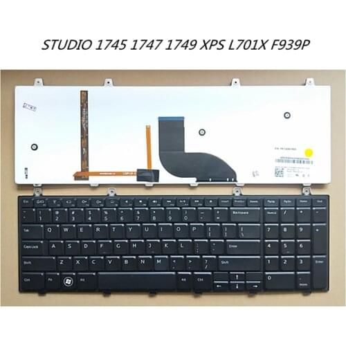 New English Layout Keyboard Replacement For Dell STUDIO 1745 1747 1749 XPS L701X F939P
