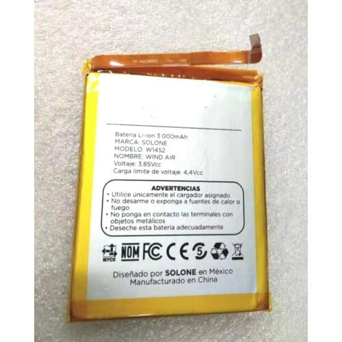 New Battery 3000mAh W1542 For Solone W1542 Cell Phone
