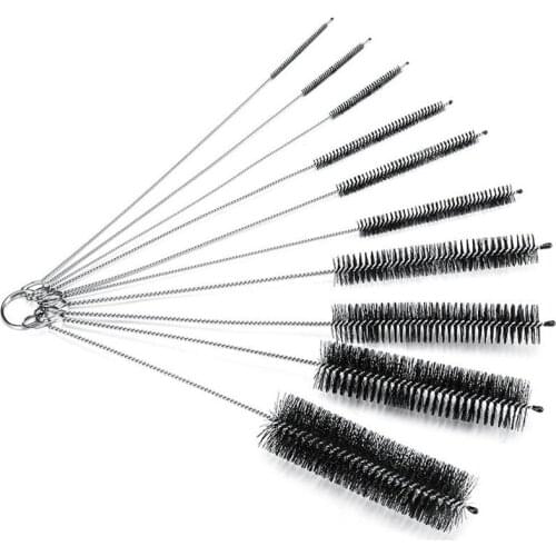 Bottle Brush,Bottle Cleaning Brushes, Cleaning Brush, Cleaner for Narrow Neck Bottles Cups with Hook, Set of 10 pcs