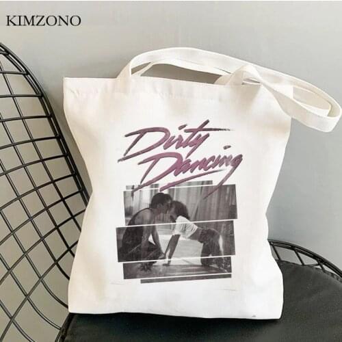 Dirty Dancing shopping bag shopper canvas bolsa cotton grocery eco bag tote cloth jute string grab