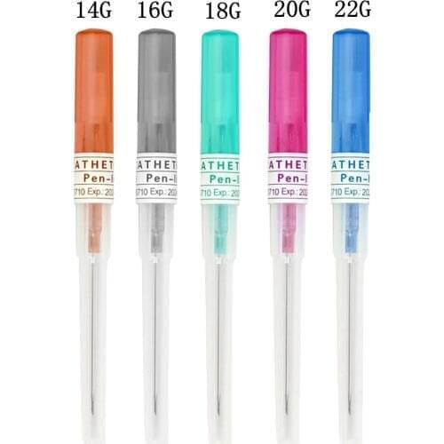 50pc 14G 16G 18G 20G Tattoo Piercing Needles Surgical Steel Catheter Piercing Needles Supplies Sterilized Body Tattoo Needles