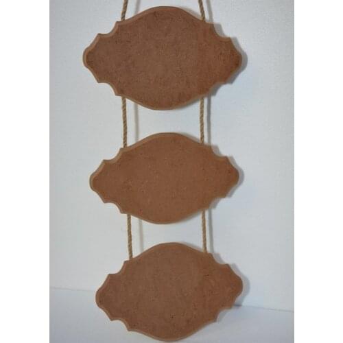 Triple Wood Signage Corded Board paintable decorative objects декоративные предметы под роспись