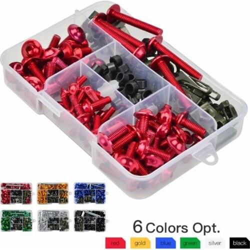 Fit For YAMAHA YZF R1 R6 MT FZ FZR FJR TZR TMAX XMAX NMAX SMAX M5 M6 150Pcs Motorcycle Complete Fairing Bolt Kit Screws Nut Set