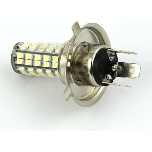 X7AE H4 3528 68-SMD LED 6500K 310-Lumen White Fog Light Bulb Headlight Car DC 12V