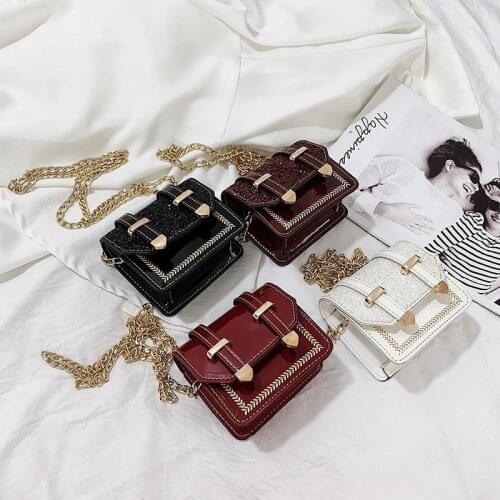 NEW Fashion flap Crossbody Bag For Women Mini chic chain Shoulder Bag hasp Small Messenger Bag Womens Handbags Square Bag