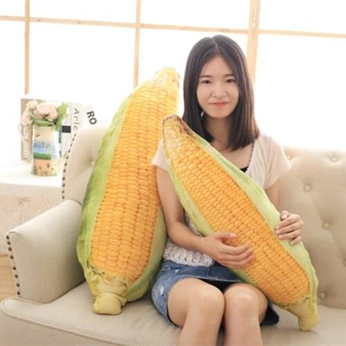 1pc 50-100cm Simulation Corn Plush Toys 3D Creative Cute Plants Stuffed Pillow Kids Doll Birthday Gift For Wife Daughter