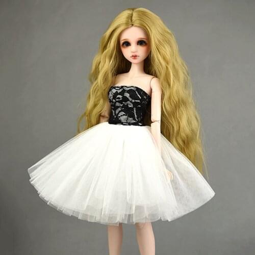 1PC Off Shoulder Pretty Dress for 1/4 XINYI SD Doll Outfits Clothes Formal Party Gown Ballet Dress for 1:4 BJD Dolls Accessory