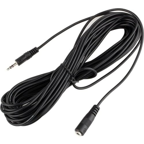 10M 3.5mm IR Receiver Infrared Repeater Headphone Extension Cord Cable Extendern Black extension cord rallonge electrique