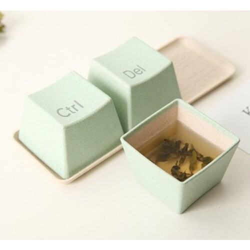 3pcs/Set Keyboard Cups With Tray Ctrl ALT DEL Mug Tea Coffee Milk Cup Container Creative Gifts WJ918