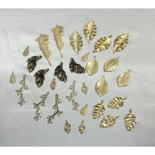 Promotion 30Pcs/Pack 18-55MM Mix 8 Styles KC Gold Alloy Pendants Jewelry Charms