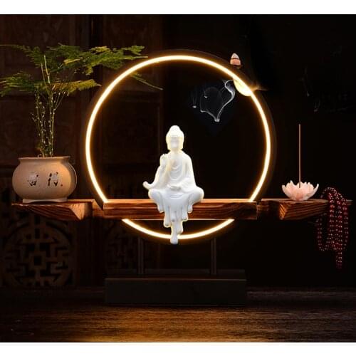 Gothic Incense Burner Holder Arabic Waterfall Incense Burner Ceramic Vintage Indoor Waterfall Wierook Houder Insence Burner