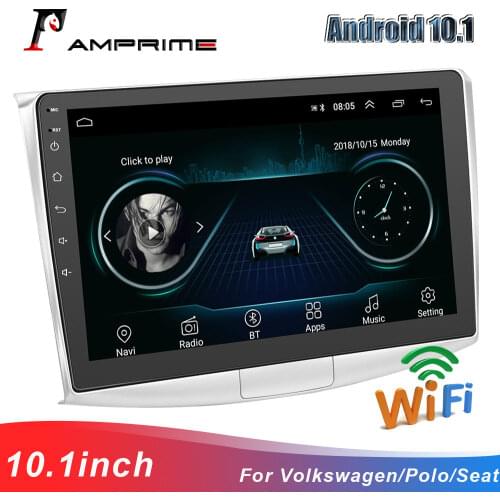 AMPrime Radio Stereo 2Din 10.1“ Android 10.0 Car Multimedia Player For VW Volkswagen Passat B7 B6/Magotan Autoradio DVR Camera