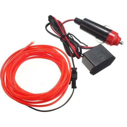 Free Shipping New Arrival 10 Colors Flexible For 3M EL Wire Rope Tube Neon Cold Light Glow Party Car Decoration FactoryPromotion