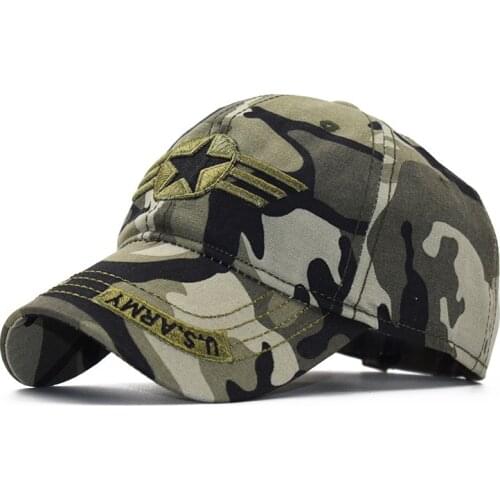 Hot Mens Us Army Baseball Cap Men Camo Casquette Homme Women Camouflage Cap fishing Snapback Tactical Cap Trucker Desert Hat
